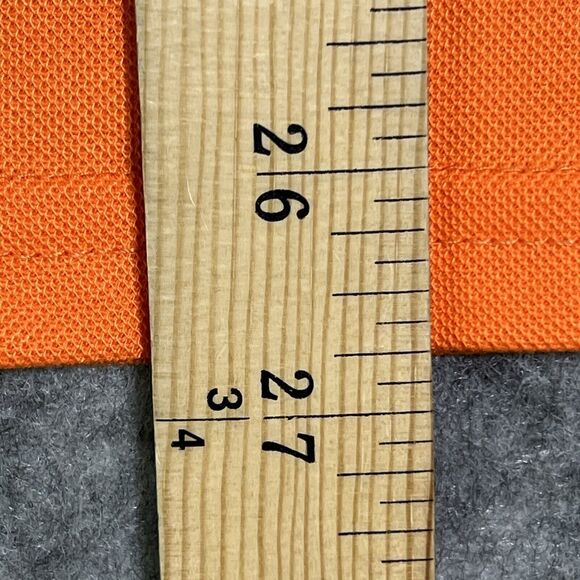 SIIMHWRSS Polo Shirt Men’s M Orange Blaze Colorblock Finger Performance - Picture 6 of 13